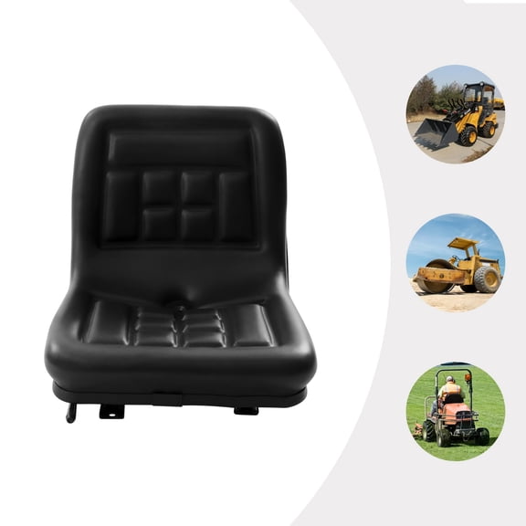 Comfortable Garden Tractor Seat with Adjustable Position, Drainage Hole, PVC Foam Cushion for Dozers, Lawn Mowers, and Excavators