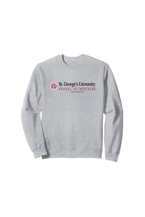 Comfortable Gray St. George's University School of Medicine Sweatshirt for Everyday Wear