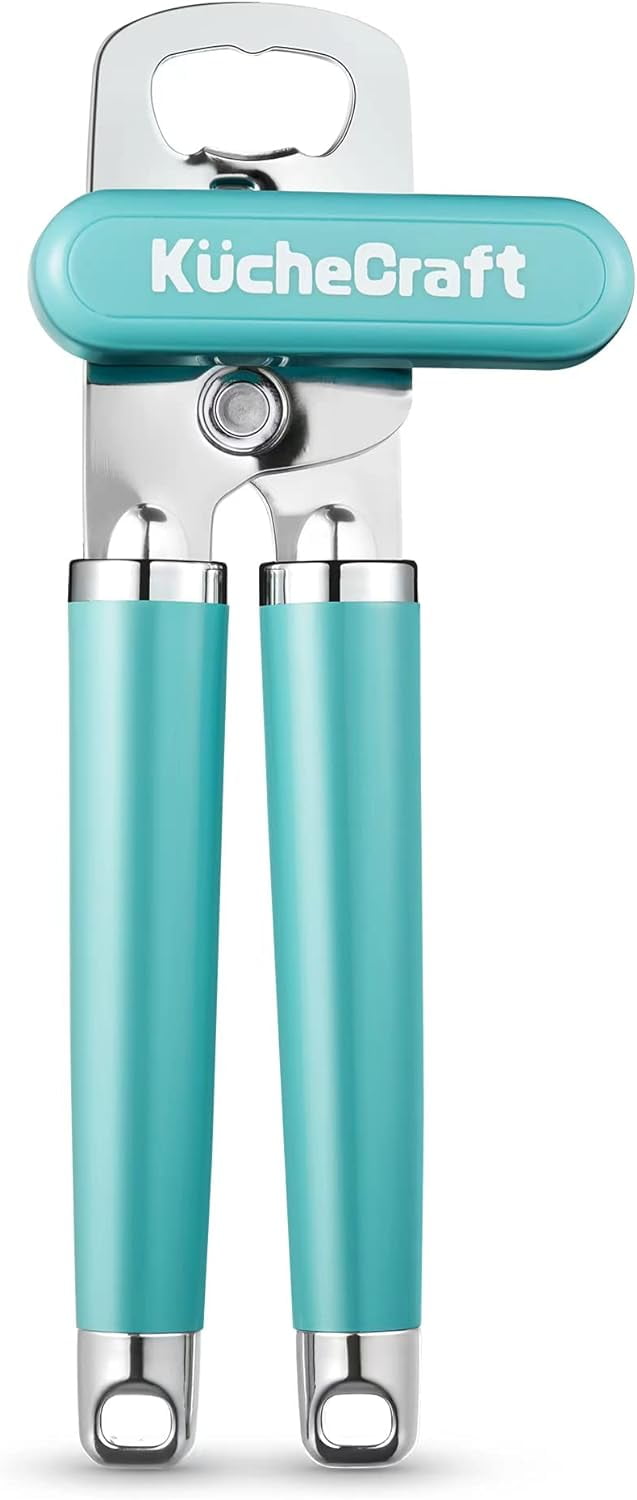 Comfortable Grip Can Opener Manual Heavy Duty Stainless Steel Blade Easy to Use and Lasts