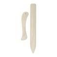 thumbnail image 1 of Comfortable Hand Control With Durable Plastic, Multi-Use For Paper Crafts, Genuine Bone Material, Traditional Bone Folder, Wide End Smoothing For Glossy Creases, 1 of 8