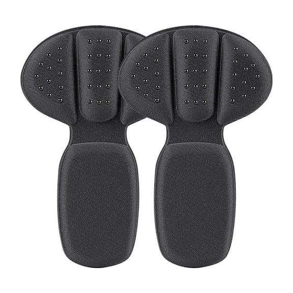 Comfortable Heels Cushioning Pads for Back of Heel - Reusable Heel Guards Liners for Shoes Providing Gentle Cushioning and Comfort for All Foot Types Fits Heels and Shoes, 5.12 in, Black