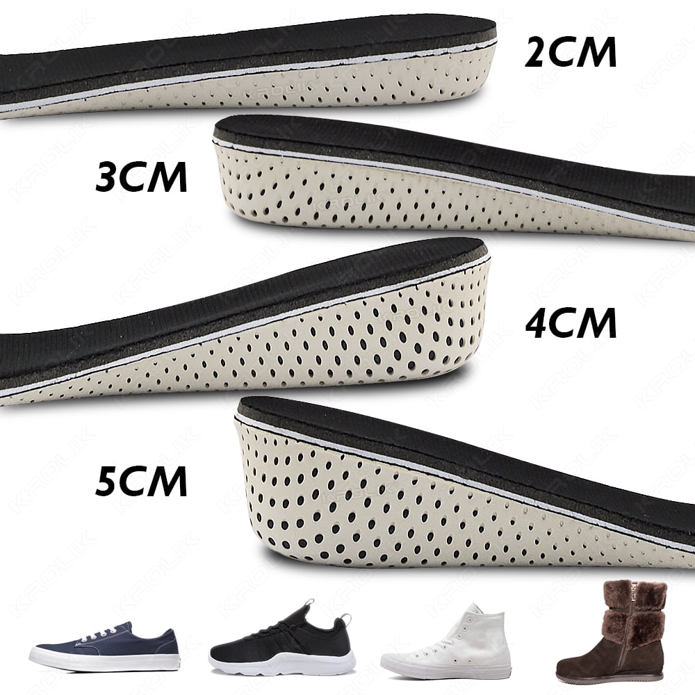 Comfortable Height Increase Invisible Insole Heel Lift Insert Memory ...