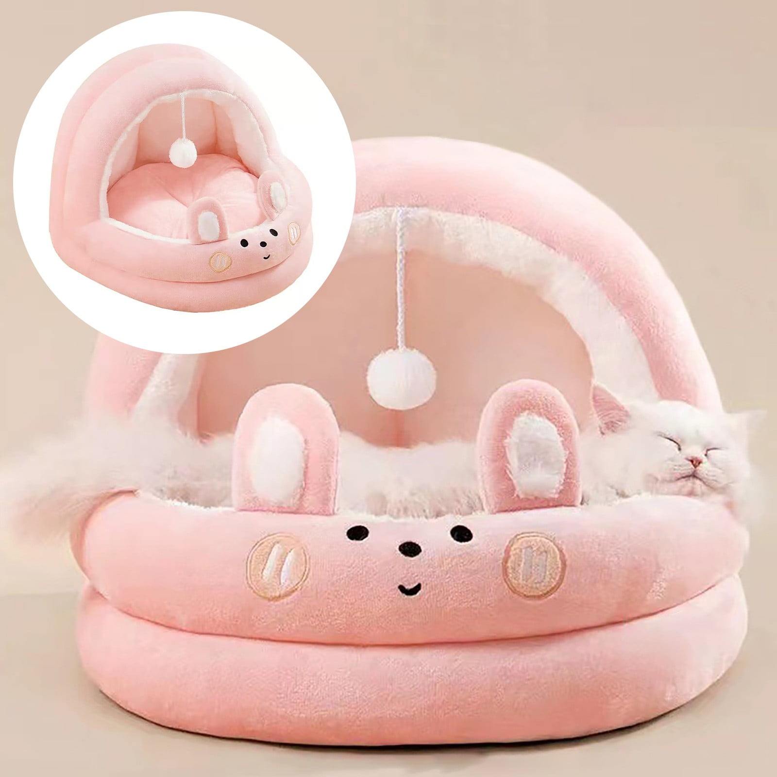 Comfortable Indoor Cat Bed for – Exclusively Designed to Create a Cozy Retreat for Your Feline Friend – Soft and Warm Pet Bed for Relaxation