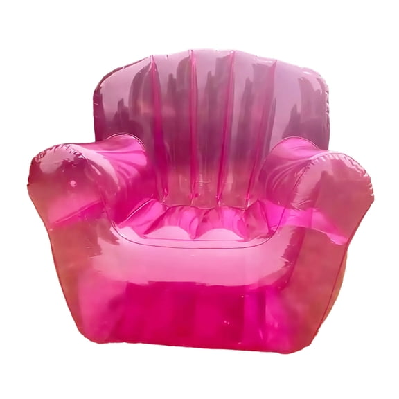 Comfortable Inflatable Clear Chair With Ergonomic Support Blowing Up Air Sofa Couch For Pool Side Lounging And Relaxation