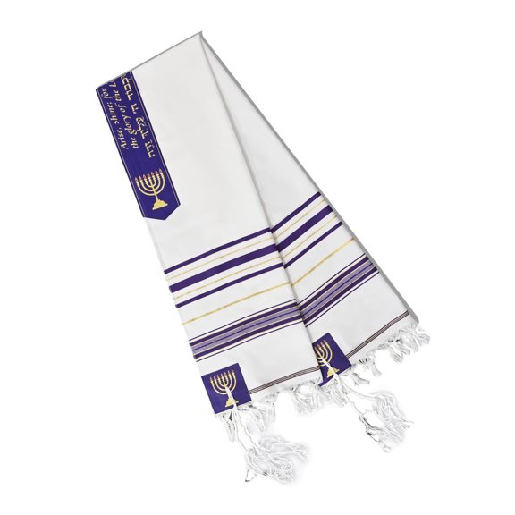 Comfortable Jews Prayers Shawl Tallit 71in Traditional Design With Tzitzit Fringes for Devotional Practice Theme Event