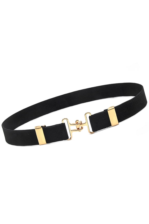 Comfortable Kids Elastic Waistband Flexible Metal Hook Buckles Stretch Waist Belt For Children Ridings And Casual Outfit