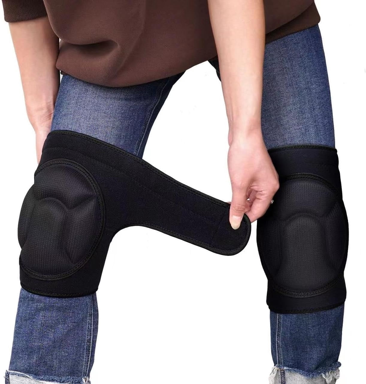 Comfortable Knee Pads for Work, High Elastic Stretch Fabric Knee ...