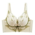thumbnail image 1 of Comfortable Lace Bra No Steel Ring Adjustable Lift Bra for Women Breathable Underwear for Everyday Wear #White,36, 1 of 6