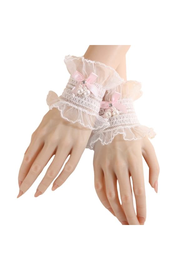 Comfortable Lace Wrist Cuffs With Adjustable Fit Fashion Lace Arm Accessories For Women's Prom Attires
