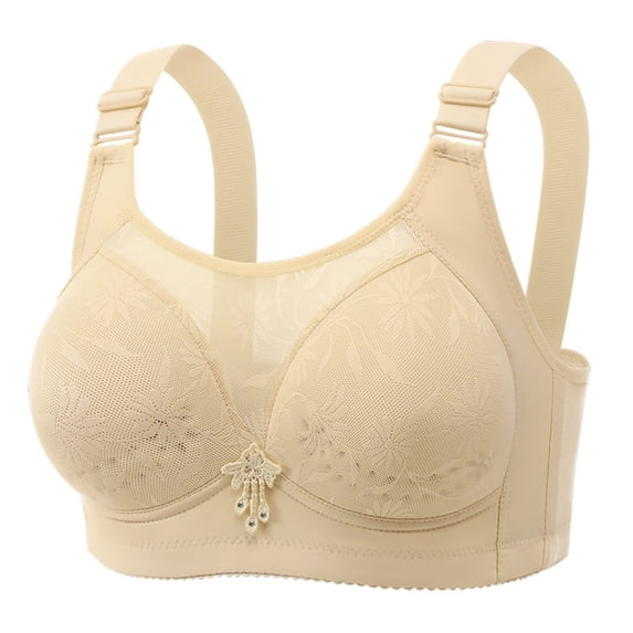Comfortable Large Size Gathered Underwear Anti Sagging Back Without Ring To Collect Breasts Running