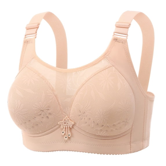 Comfortable Large Size Gathered Underwear Anti Sagging Back Without Ring To Collect Breasts Running