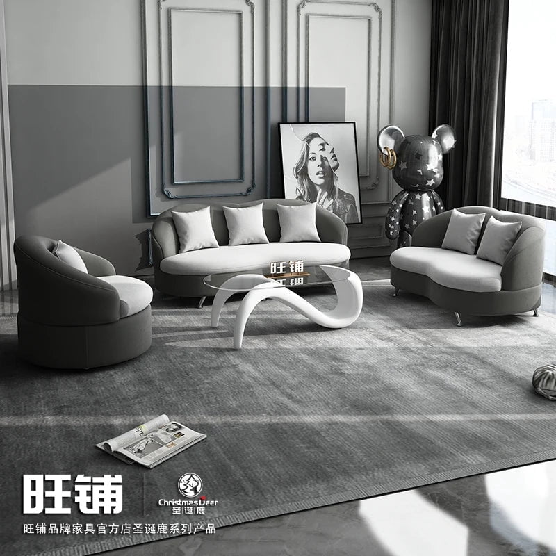 Comfortable Lazy Sofa Nordic Luxury Minimalist Modern Sofa Living Room