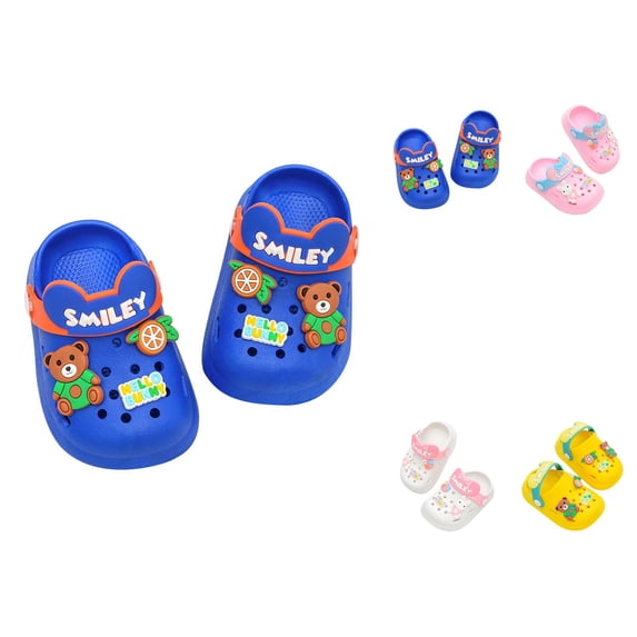 Comfortable Lightweight Kids Summer Sandals, Unisex Clogs Slide for Toddler Children 0-8Yrs, Beach Water Shoes Garden Slippers with -Resistance Soles