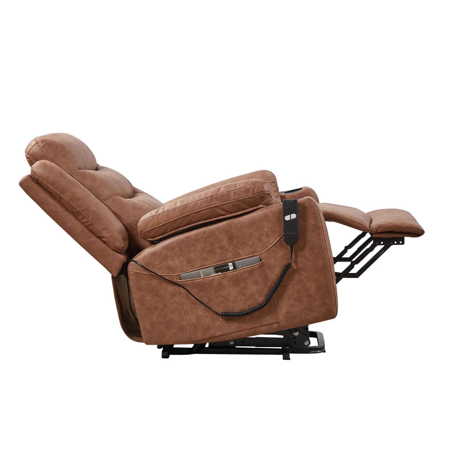 Comfortable Liyasi Electric Power Lift Recliner Chair with Soft Suede