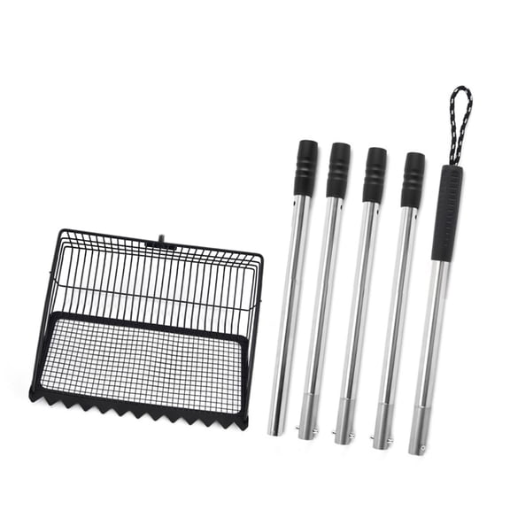 Comfortable Long Handle Waste Tool With Swappable Attachment For Household Pet And Poultry Care