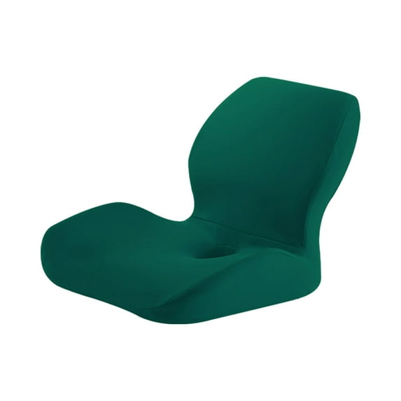 Comfortable Lumbar Support Cushion E Dark Green, Seat Cushion for Work Chairs Buttocks and Back Support Car Seat Cushion Coccyx Seat Cushion for Off Ice Chairs Home Is with a Cushion Seat Cushion