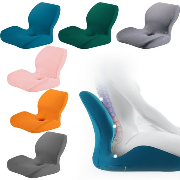 Comfortable Lumbar Support Cushion a Royal Blue, Seat Cushion for Work Chairs Buttocks and Back Support Car Seat Cushion Coccyx Seat Cushion for Off Ice Chairs Home Is with a Cushion Seat Cushion