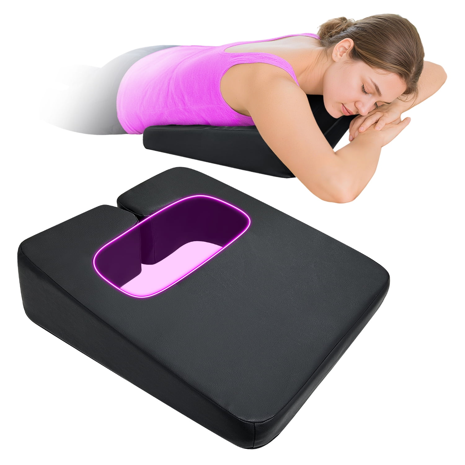 Comfortable Massage Pillow for SPA and Stomach Sleeping, Prone Position Support Pillow, Body Pillow for Women’s Chest and Breast Area, Post-Surgery Recovery Pillow