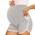 thumbnail image 1 of Comfortable Maternity Shorts for Women Over Belly Design Versatile Pregnancy Bottoms with Pockets Ideal for All Stages from Pregnancy to Postpartum, 1 of 4
