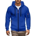 thumbnail image 1 of Comfortable Men Athletic Hooded Jacket Double Zipper Storage Sports Look, 1 of 20