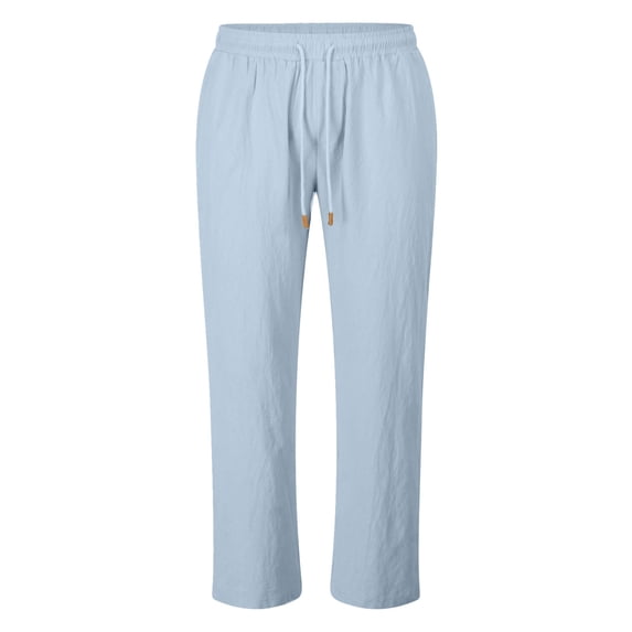 Comfortable Men's Casual Pants with Drawstring - Ideal for Everyday Wear and Relaxation in Various Settings Mens Trousers Gym Dress Long