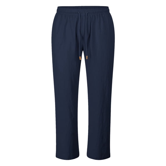 Comfortable Men's Casual Pants with Drawstring - Ideal for Everyday Wear and Relaxation in Various Settings Mens Trousers Gym Dress Long