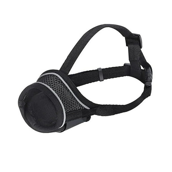 Comfortable Mesh Breathable Small Large Dog Muzzle With Reflective Strip Adjustable Velcro Anti Barking Wear-resistant Supplies