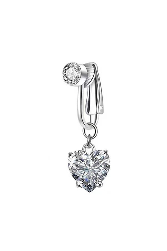 Comfortable No Piercing Coppers Belly Clip Easy to Wear Navel Rings Versatile Body Jewelry Accessory for Daily Wear