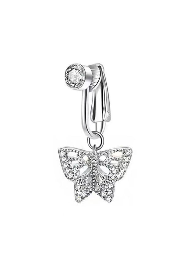 Comfortable No Piercing Coppers Belly Clip Easy to Wear Navel Rings Versatile Body Jewelry Accessory for Daily Wear