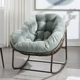 thumbnail image 1 of Comfortable Outdoor Rattan Rocking Chair with Padded Cushion Ideal for Front Porch, Living Room, Patio or Garden Perfect for Relaxation and Leisure Time Enjoyment, 1 of 12