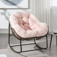 thumbnail image 1 of Comfortable Outdoor Rattan Rocking Chair with Padded Cushion Ideal for Front Porch, Living Room, Patio or Garden Perfect for Relaxation and Leisure Time Enjoyment, 1 of 11