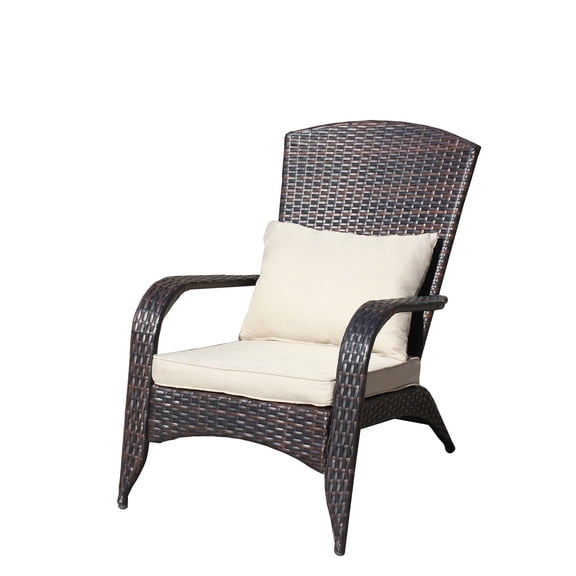 Comfortable Patio Chair with Cushions in Elegant Design Durable PE Rattan Steel Outdoor Seating for Any Space