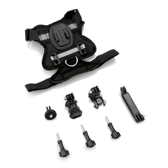 Comfortable Pet Camera Vest Supporting Two Action Cameras For Feline First Person View Photoshoots Easy Adjustment