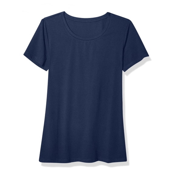 Comfortable Pleated Blouse for Women Solid Color Round Neck, Soft Casual Top Relaxed Fit Easy Wear Pullover