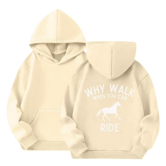Comfortable Pullover Hoodie Sweatshirt with Horse Graphic and Motivational Quote for Equestrian Enthusiasts Unisex Design Suitable for Outdoor Activities
