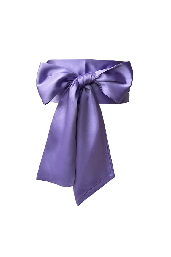 Comfortable Ribbon Bridal Belt Wide Women's Waist Strap Complement Dress Waistband Belt for Party Weddings and Proms