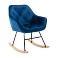 thumbnail image 1 of Comfortable Rocking Chair Accent Chair for Elderly and Adults, Home Rocking Accent Chair for Leisure Time, Modern Comfy Single Sofa Chair Rocker Armchair for Bedroom Living Room Office, Navy, 1 of 7