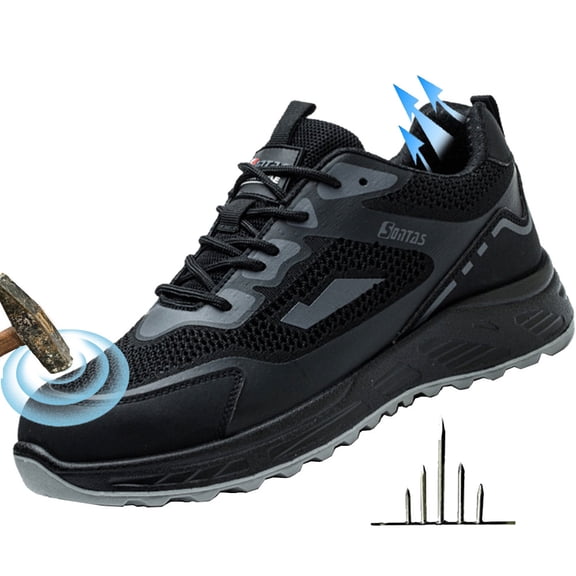 Comfortable Safety Shoes Mens Mesh Shoes, Womens Waterproof Shoes Work Welding Boots Steel Toe Construction Industrial Insulated Shoe