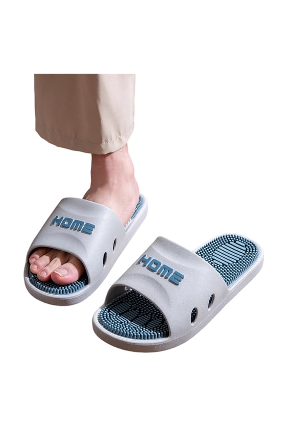 Comfortable Sandals for Women,Summer Sandals,Massage Slippers Men's Acupressure Sandals Deep Tissue Foot Massager Comfort Shower Shoes for Reduce Feet Neuropathy Pain Relief And Tension,White,8.5