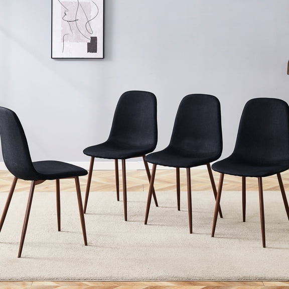 Comfortable Seating Black Chairs / Suitable for Quality Living / Simple Assembly in 15 - 20 Minutes