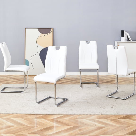 Comfortable Seating Experience / In Kitchens and Dining Rooms / 4-Piece PU Chair Set