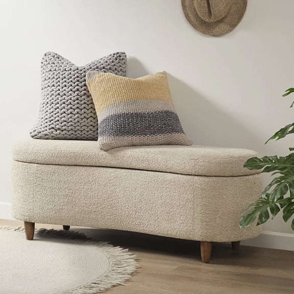 Comfortable Seating Option - Relax and Unwind on This Storage Bench