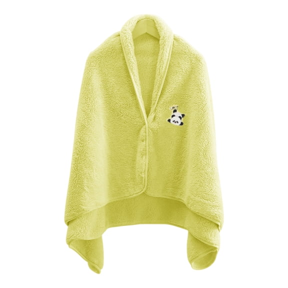 Comfortable Shawl Wearable Blanket for Couch Sleep Machine Washable Shoulder Wrap Blanket for Daily Use