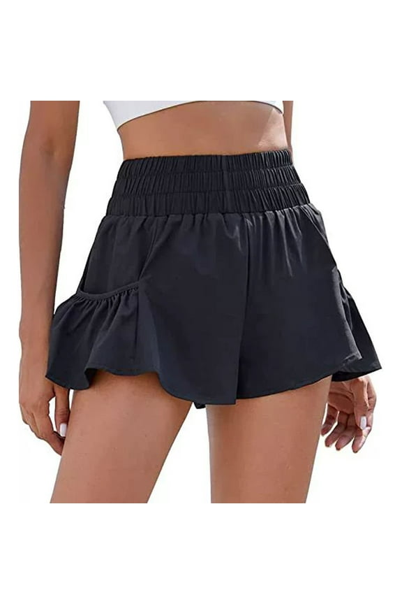 Comfortable Shorts for Women, Active Shorts for Women,Women's Sports Shorts for Fitness Elastic Waist Running Design with Pockets for Active Motion and Comfort