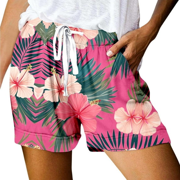 Comfortable Shorts for Women, Athletic Shorts for Women,Women's Casual Sports Shorts with Pockets High Waisted Loose Fit Trendy Lace Up Design for Everyday Wear or Workouts