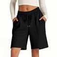 thumbnail image 1 of Comfy Shorts for Women, Flowy Athletic Shorts for Women,Women's Casual Shorts with Pockets Drawstring Elastic Waist for Daily and Sports Wear, 1 of 7