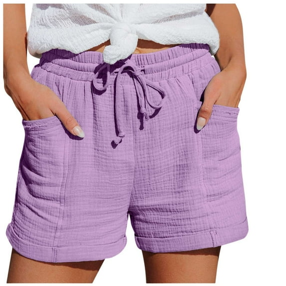 Comfortable Shorts for Women, Sports Shorts for Women,Women's High Waist Straight Leg Casual Shorts Loose Comfortable Athletic Summer Fashion Pants