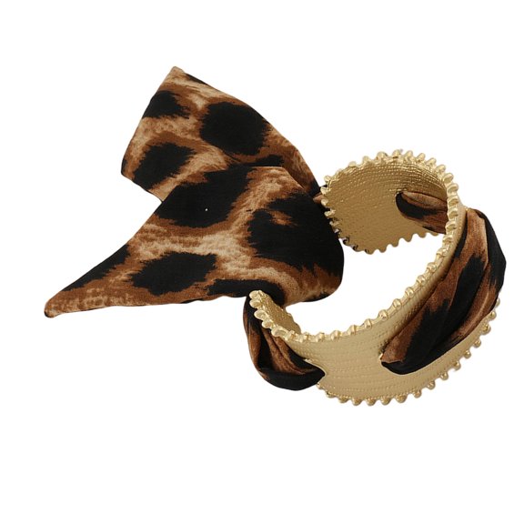 Comfortable Silk Scarf Adjustable Hollowed out Bangle for Women Fashion Party Date Accessory Wrist Jewelry