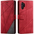 thumbnail image 1 of Comfortable Skin-Friendly PU+TPU Flip Wallet Phone case for Samsung Galaxy A14 A51 A71 A81 A91 4G 5G Protective Cover Unique Full wrap-Around Anti-Drop Bumper(Red,A51 5G), 1 of 8