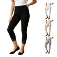 thumbnail image 1 of Comfortable Slim Fit Midi Leggings with Breathable Lace Detailing for – Soft Material for Everyday Wear Shorts plus Size Women XL, 1 of 4